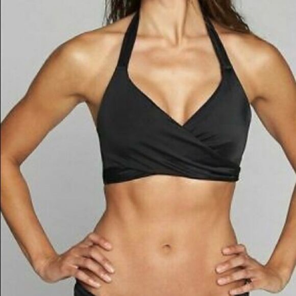 Athleta Bra Cup Halter Bikini Top 32 B/C - Picture 2 of 14